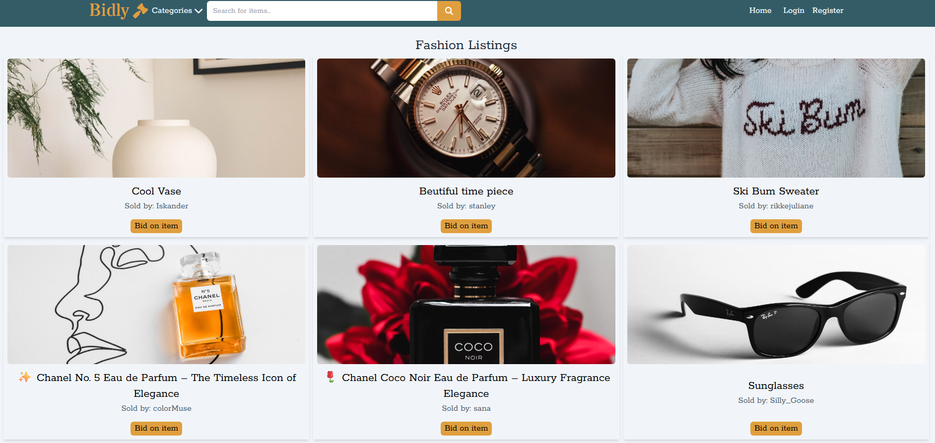 Screenshot of RainyDays website